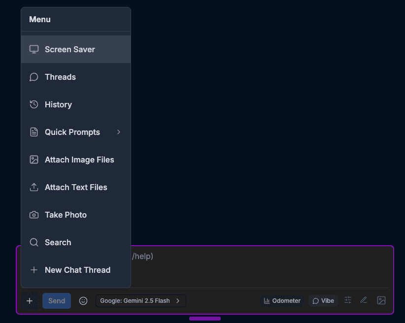 Mobile menu